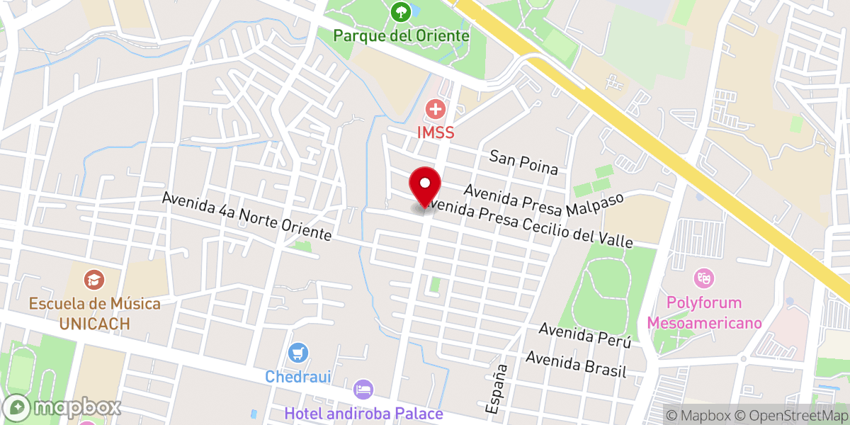 Map showing location of Iglesia Cristiana El Buen Pastor