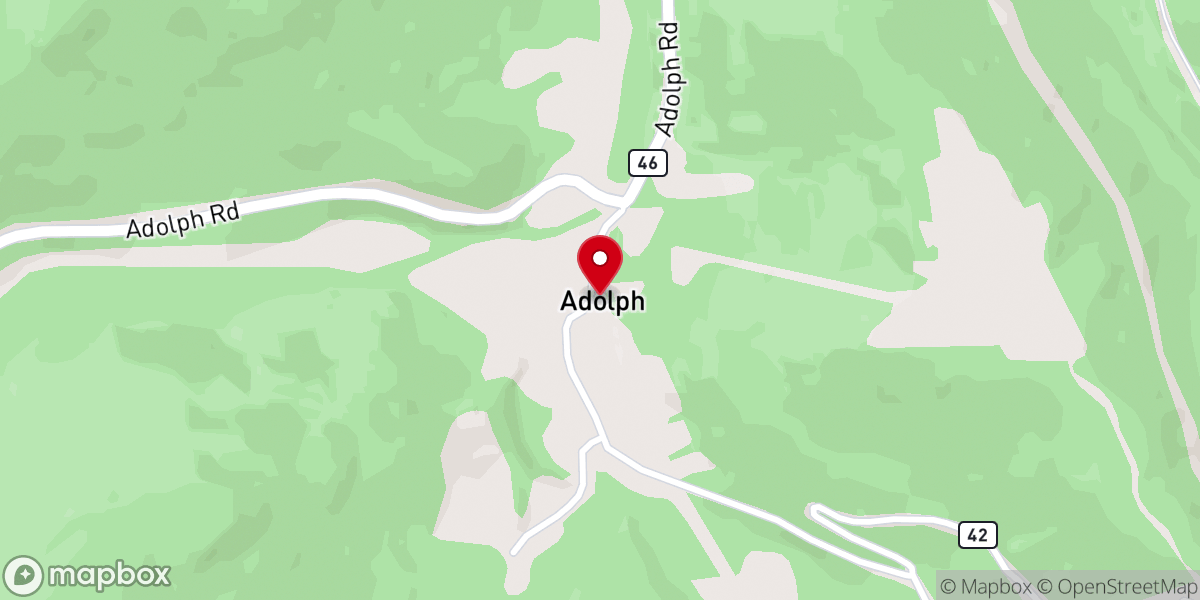 Map showing location of Pleasant Chapel