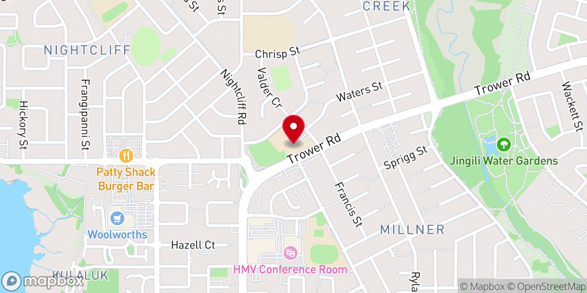 Map showing location of St Paul's Catholic Church