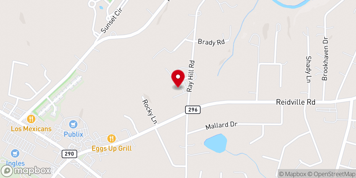 Map showing location of River Hills Baptist Church