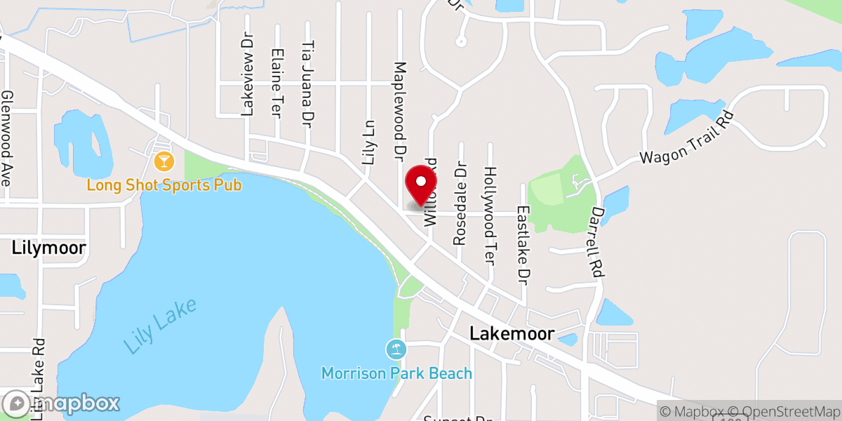 Map showing location of First United Pentecostal Church