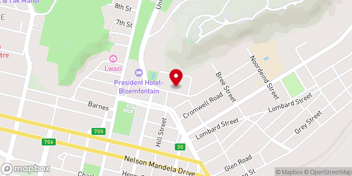 Map showing location of Seventh- Day Adventist Church