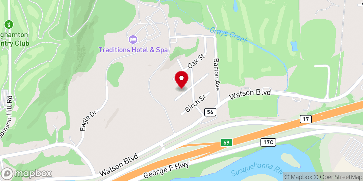 Map showing location of Front Park Church