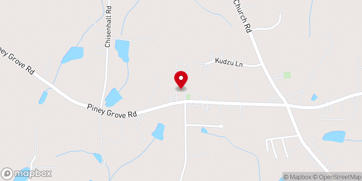 Map showing location of PINEY GROVE CHAPEL BAPTIST CHURCH