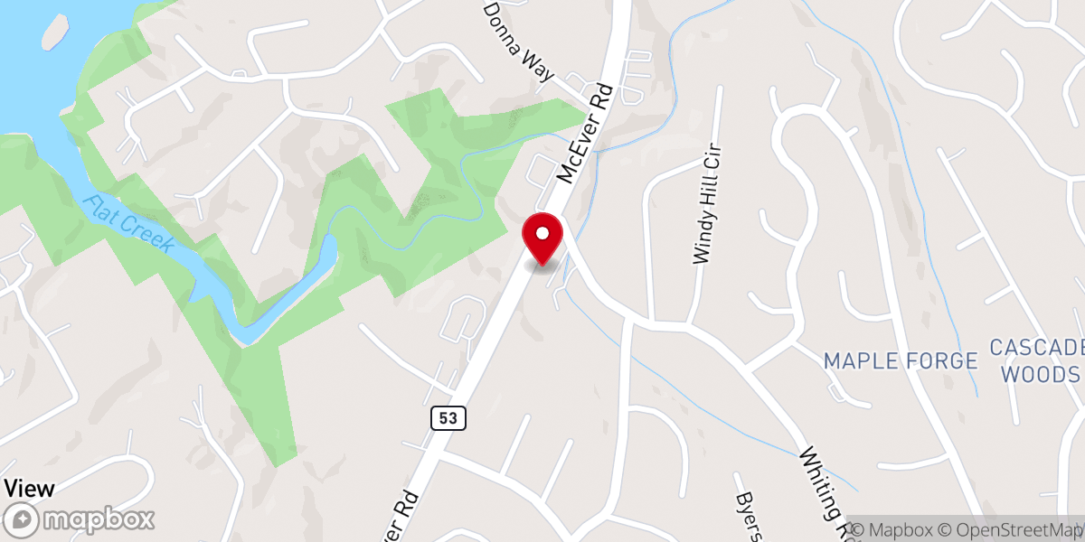 Map showing location of St. James Orthodox Church