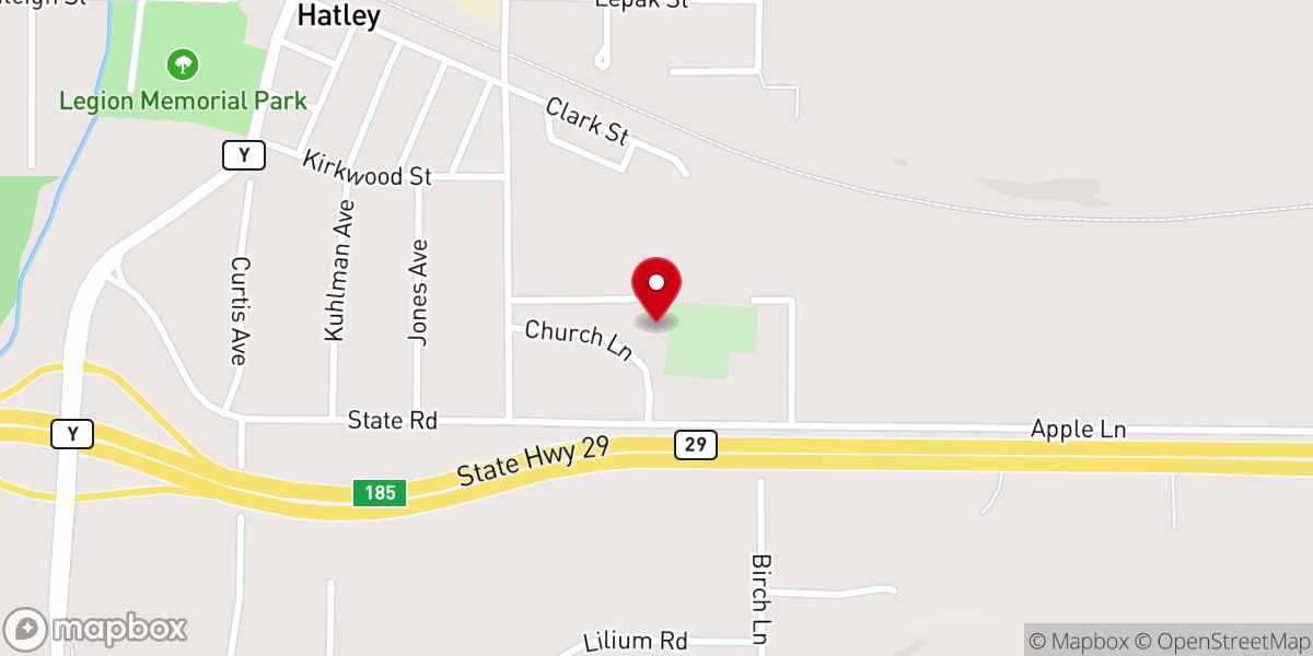 Map showing location of St Florian's Catholic Church