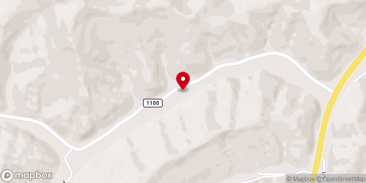 Map showing location of Little Paint Church of God