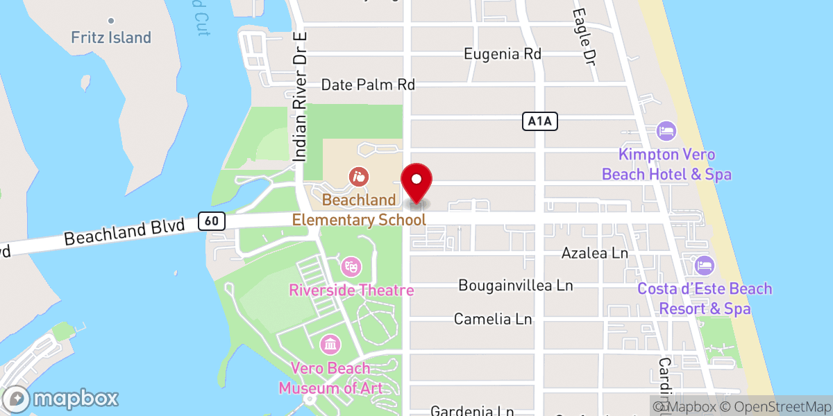 Map showing location of Freedom Rosary