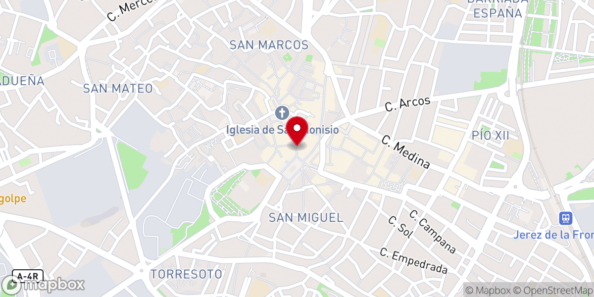 Map showing location of Capilla Del Señor De La Puerta Real