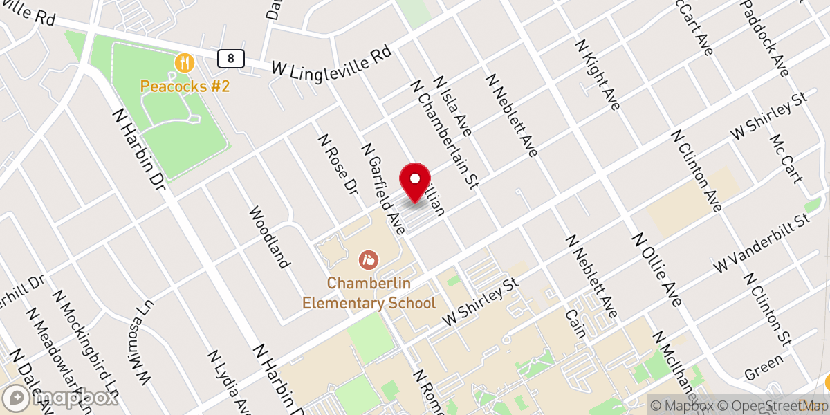Map showing location of The Chapel on the Prairie Ministries Inc