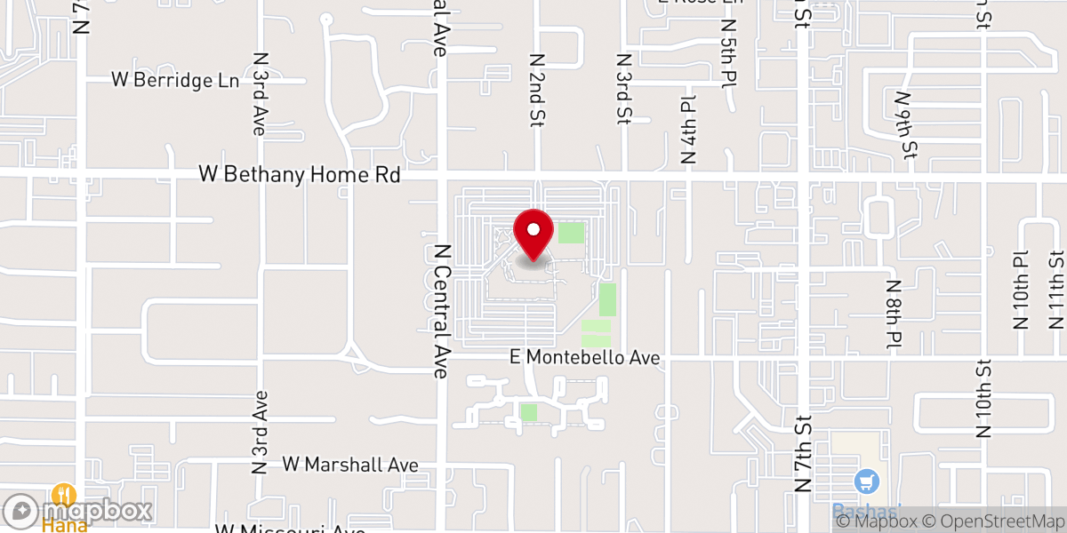 Map showing location of NPHX Church