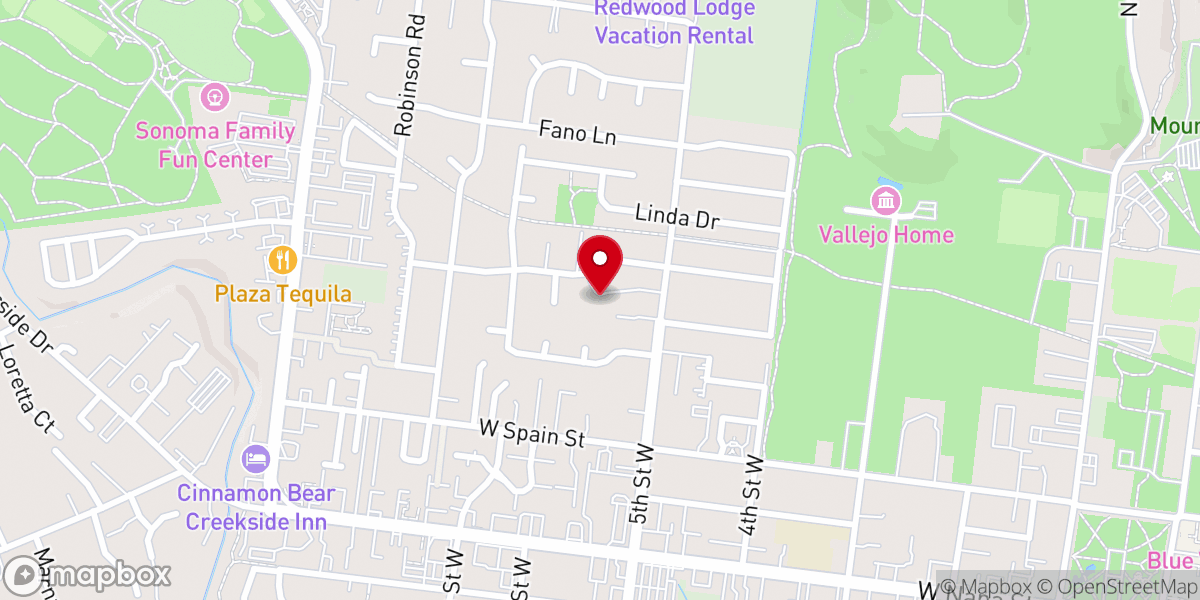 Map showing location of Grace Baptist Church