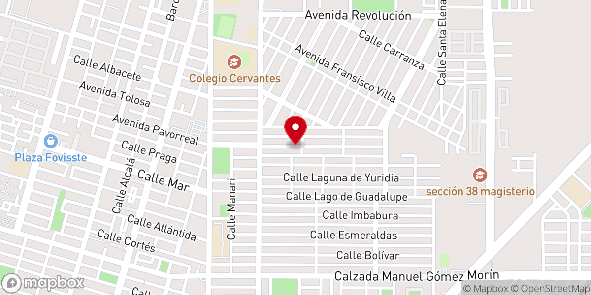 Map showing location of Iglesia Bautista Israel
