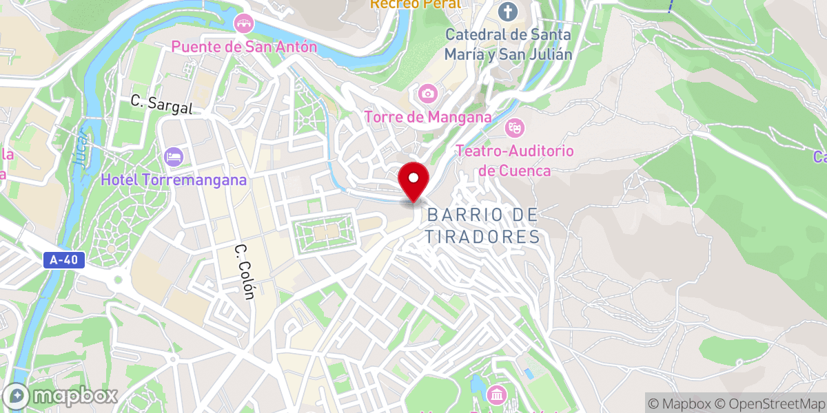 Map showing location of Monasterio de la Inmaculada - Concepcionistas Franciscanas