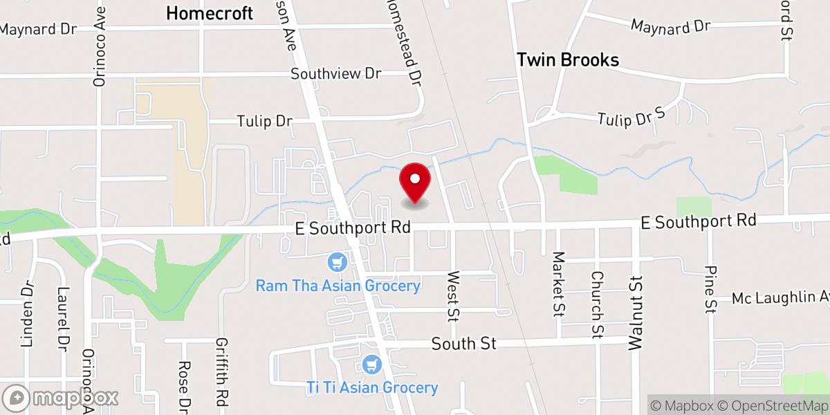 Map showing location of Apostolic United Pentecostal Church