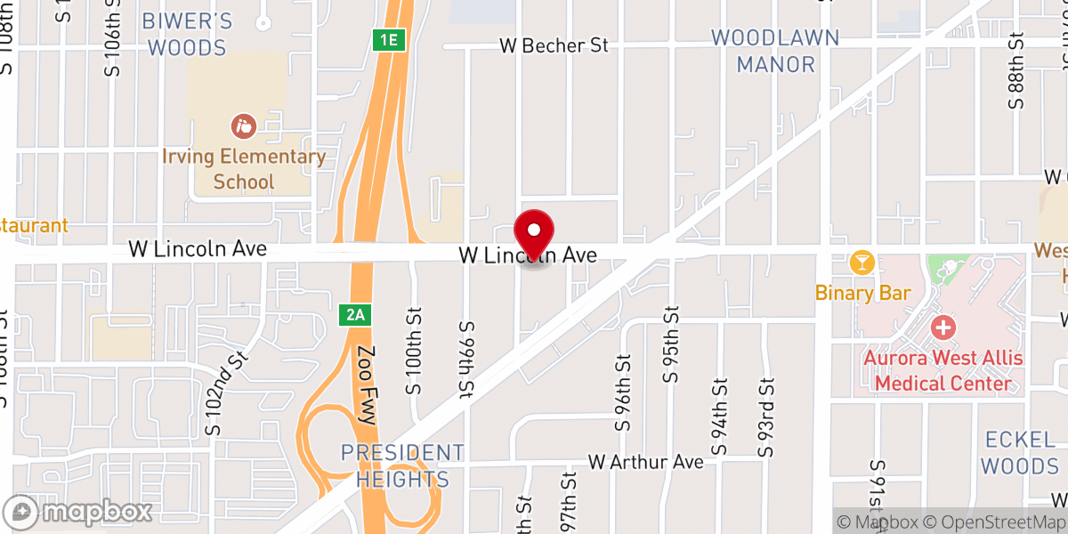 Map showing location of Emmanuel Lutheran Church of the Deaf