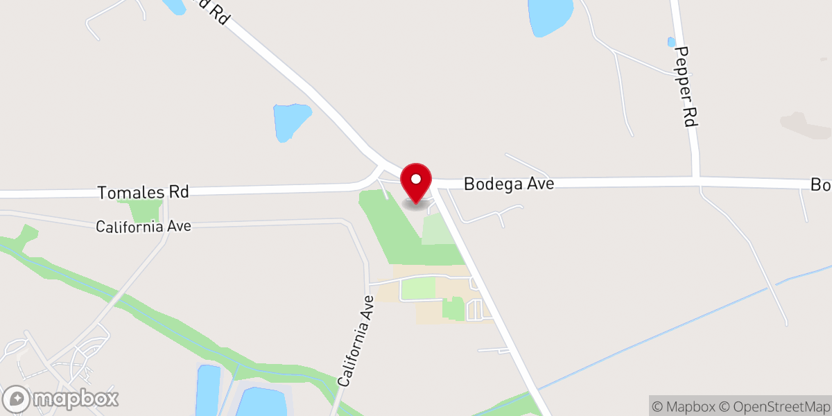 Map showing location of Two Rock Valley Presbyterian Church