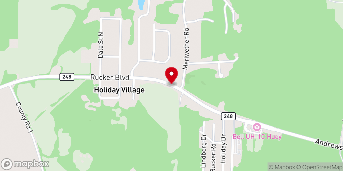 Map showing location of Faith Independent Baptist Church