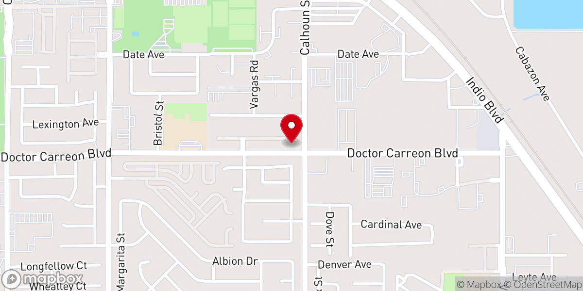 Map showing location of LifeHouse Church Coachella