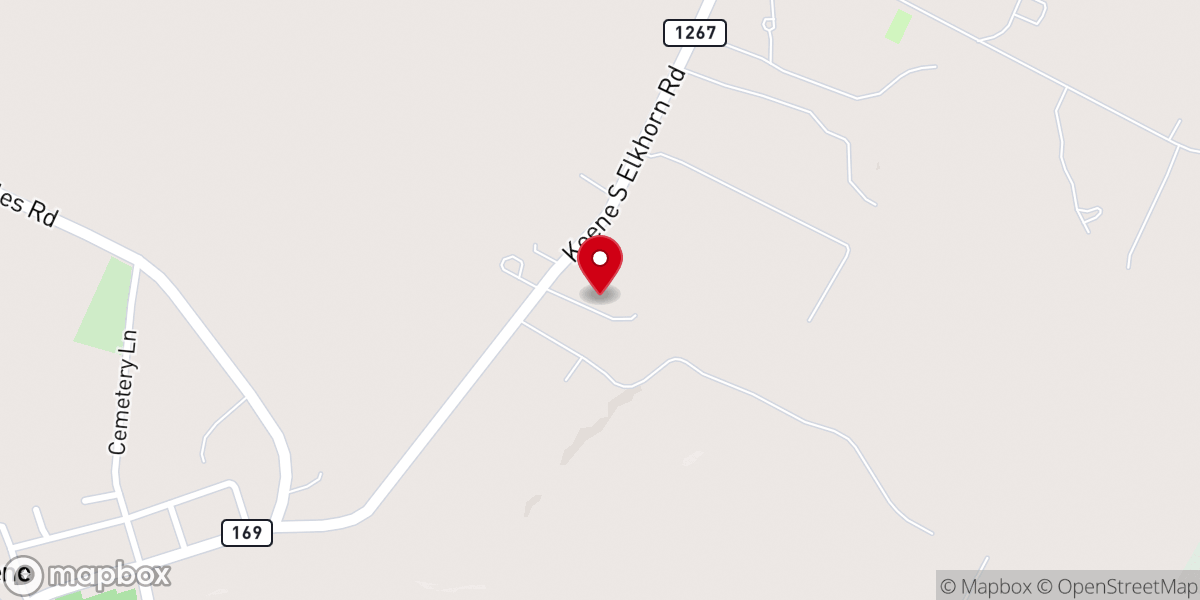 Map showing location of Mt Pleasant Baptist Church