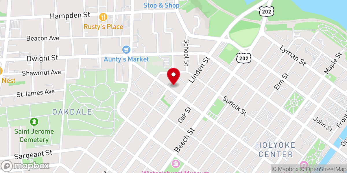 Map showing location of Saint Paul's Episcopal Church