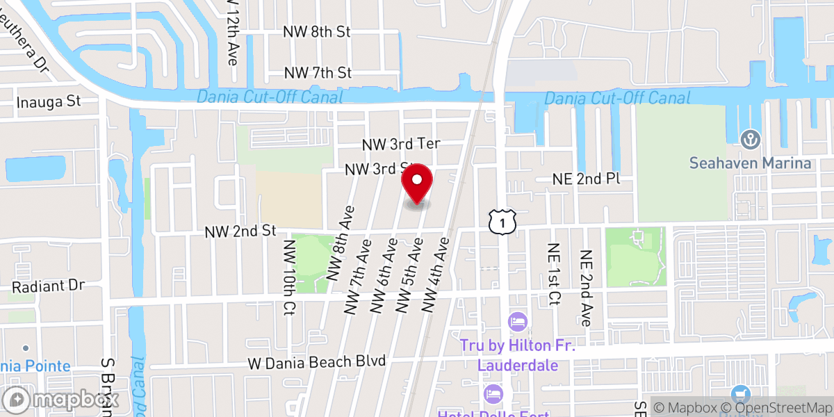 Map showing location of Greater Mt Zion AME Church
