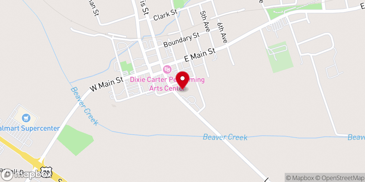 Map showing location of AJ's All Star Cafe