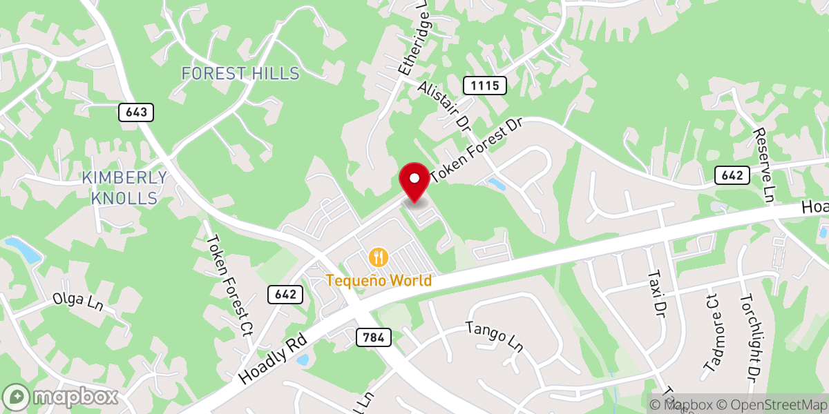 Map showing location of Prince of Peace United Methodist Church