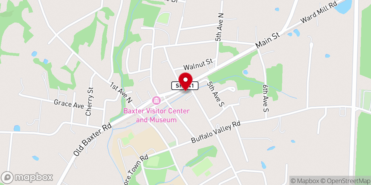 Map showing location of Calvary Chapel Cookeville