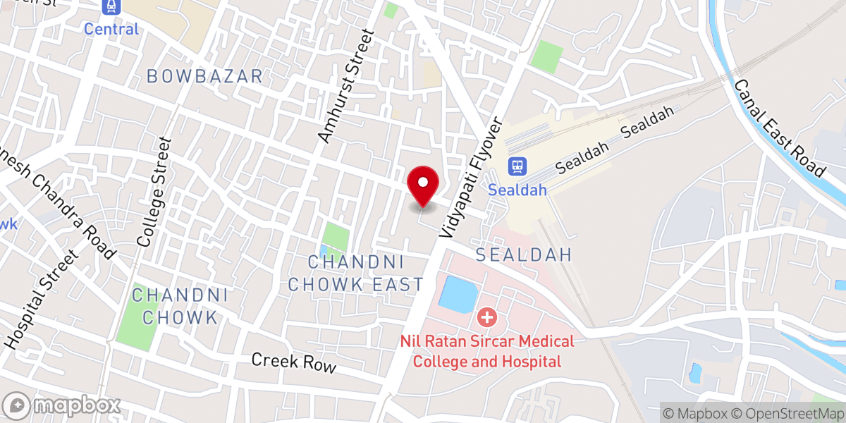 Map showing location of Church of Our Lady of Dolours