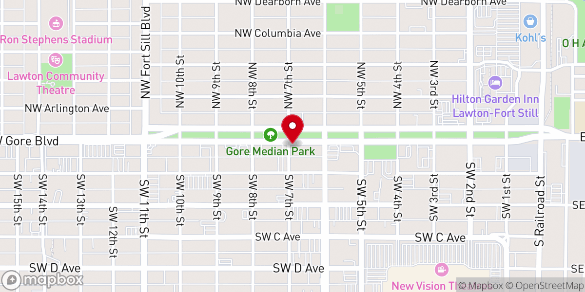 Map showing location of Blessed Sacrament Religious