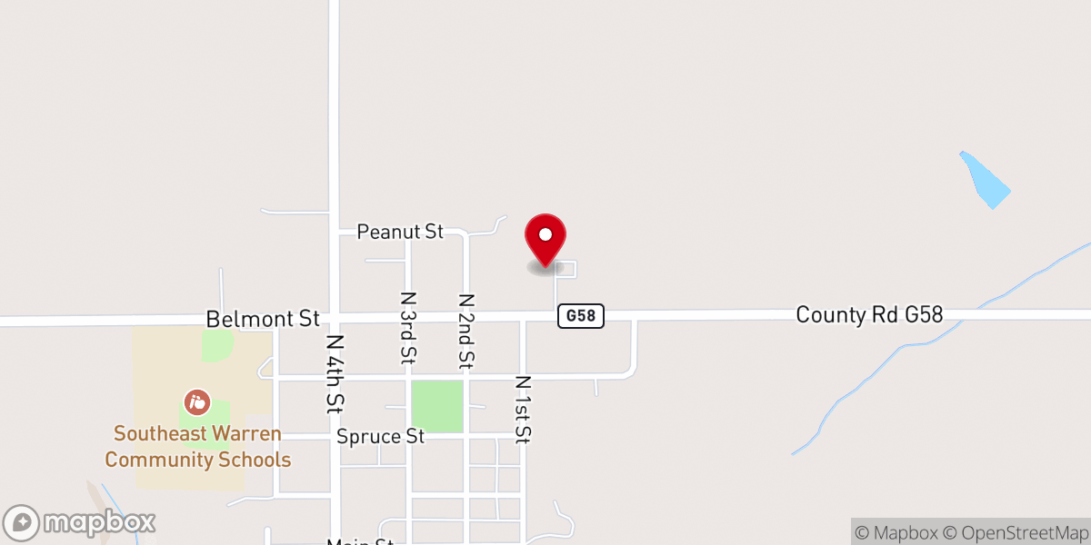 Map showing location of St. Augustine Catholic Church