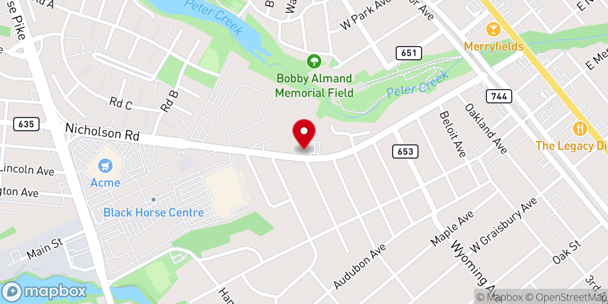 Map showing location of Bethel House of God