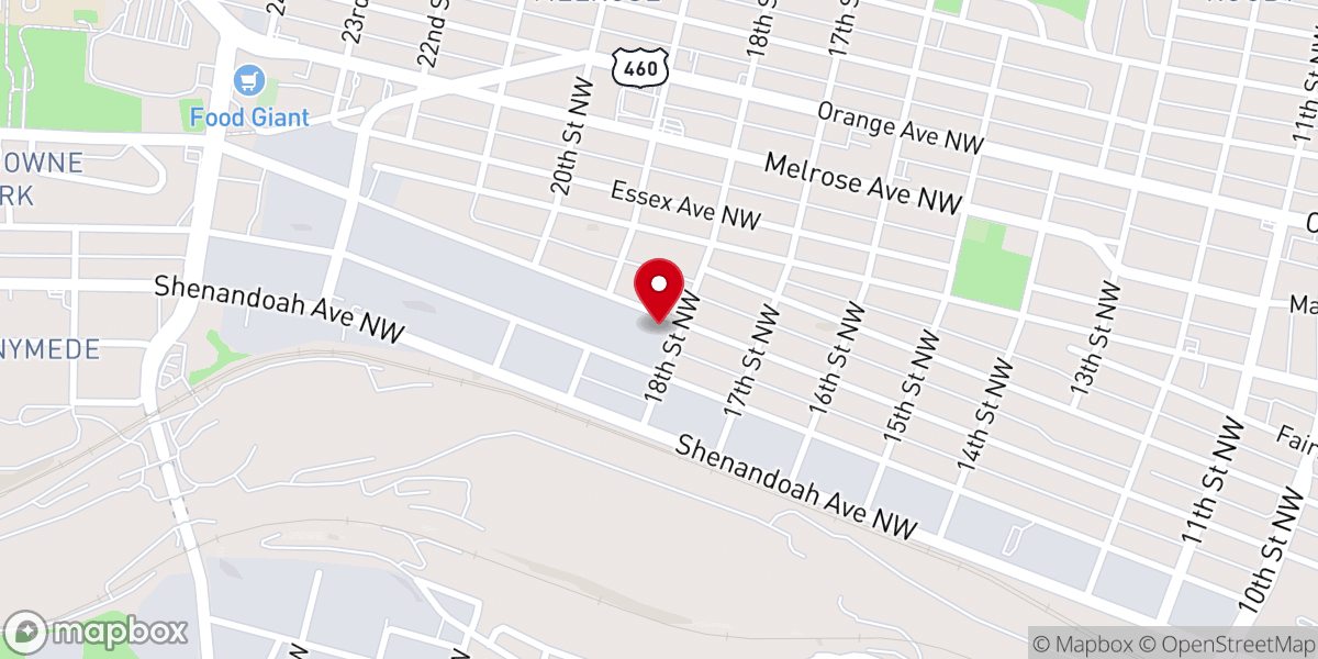 Map showing location of Spirit of Liberty Worship Center