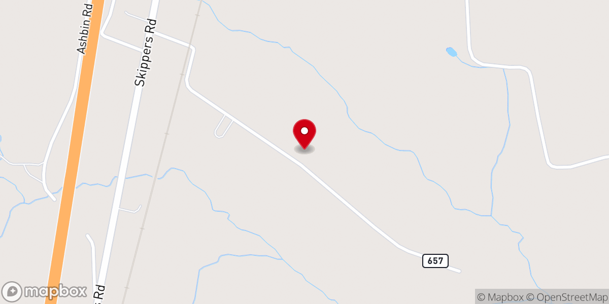 Map showing location of Elnora Jarrell Worship Center