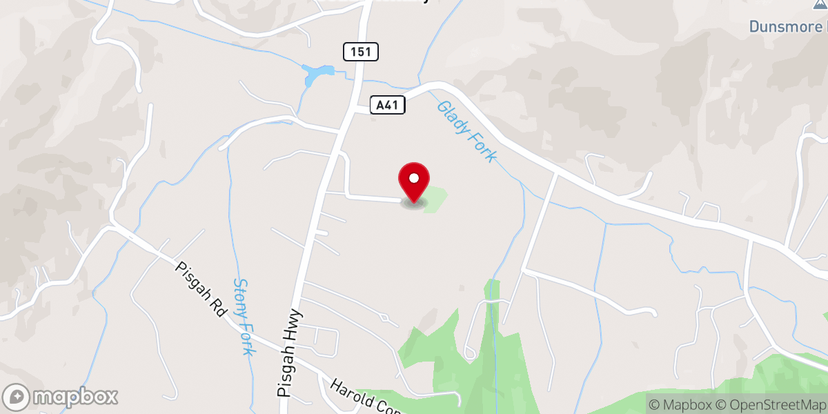 Map showing location of Mount Pisgah Baptist Church