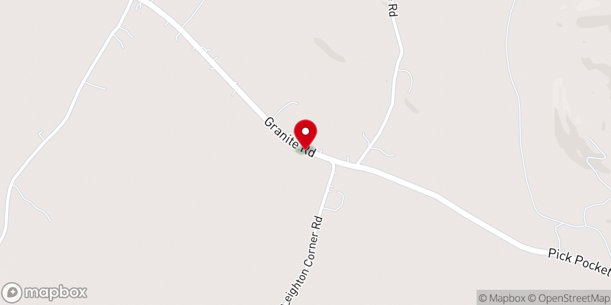Map showing location of First Free Will Baptist Church
