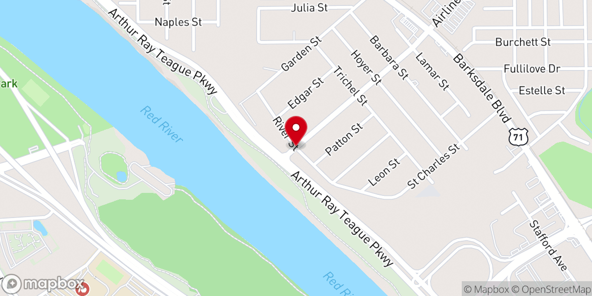 Map showing location of Memorial Baptist Chapel