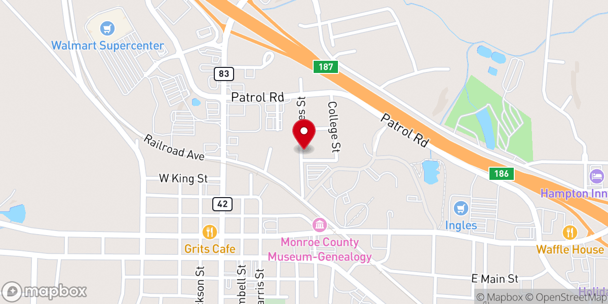 Map showing location of St Luke Ame Church