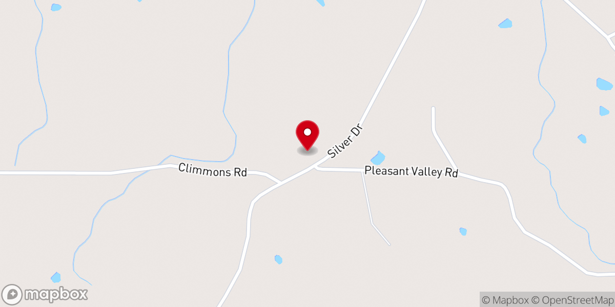 Map showing location of Pleasant Valley Church