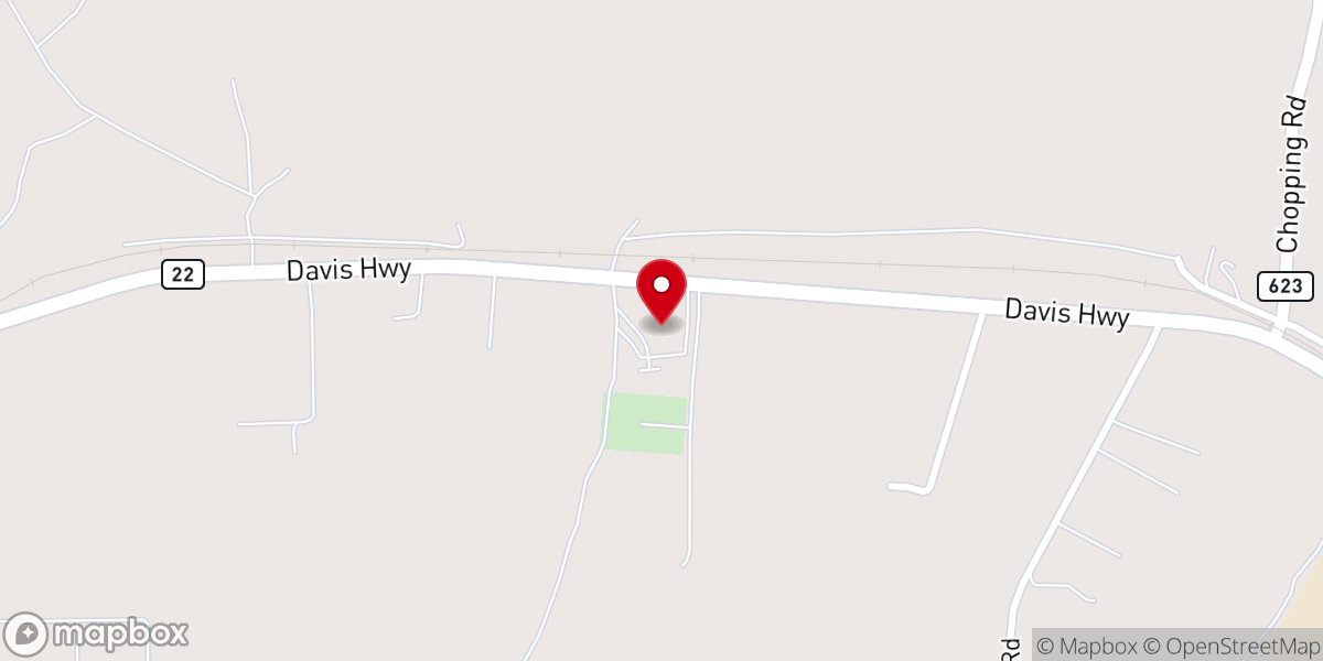 Map showing location of St Jude's Roman Catholic Church