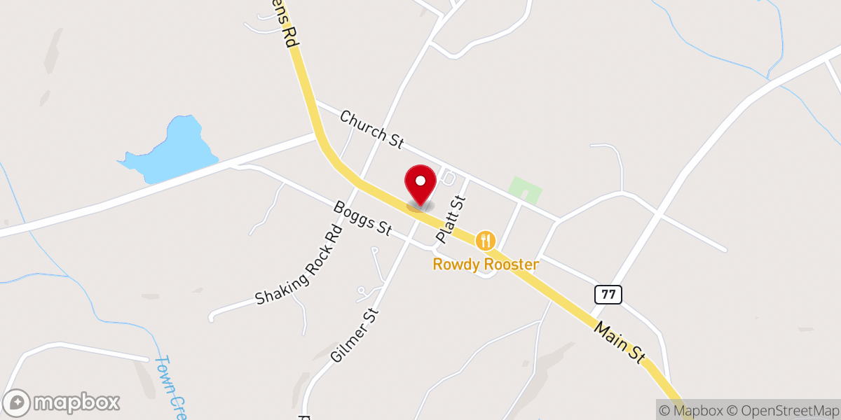 Map showing location of St Paul AME church
