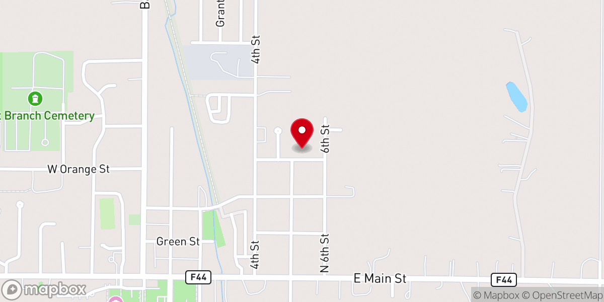 Map showing location of Saint Bernadette Catholic Church