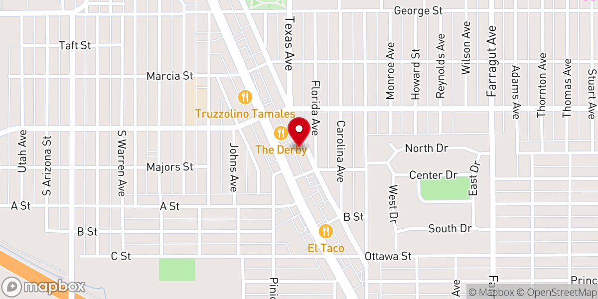 Map showing location of Butte Assembly of God Church