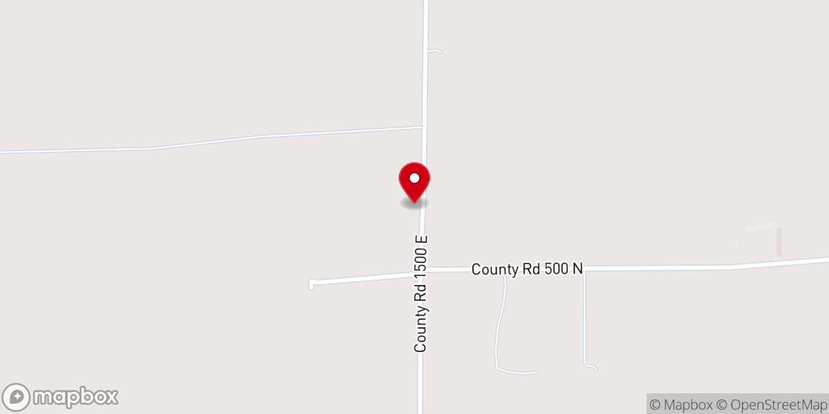 Map showing location of Moores Prairie Church