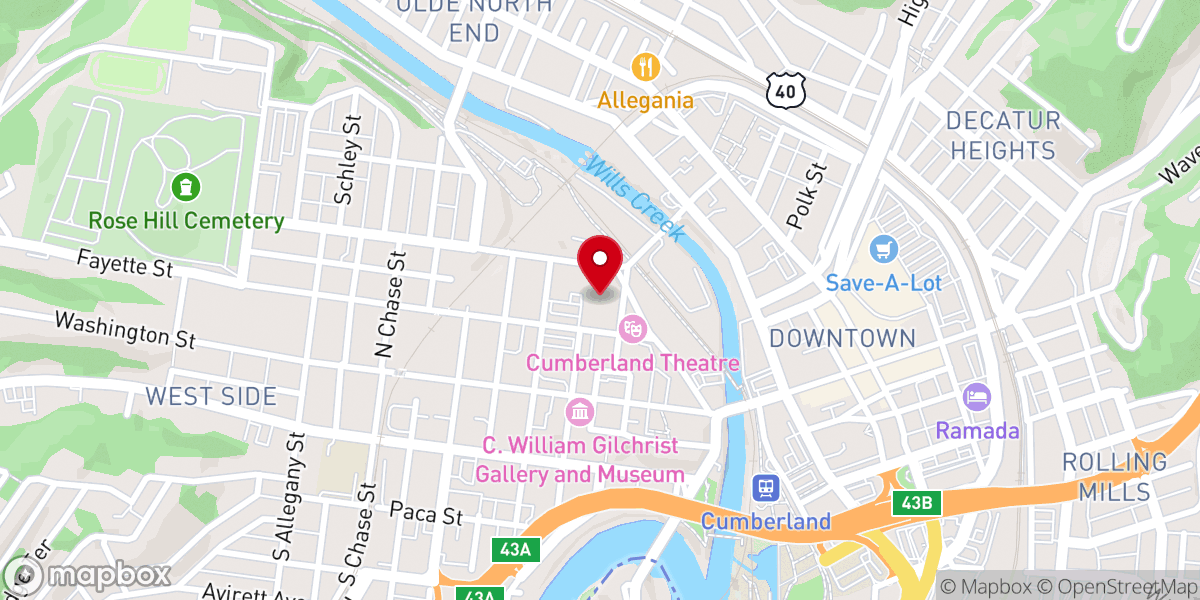 Map showing location of The Shrine of SS Peter and Paul