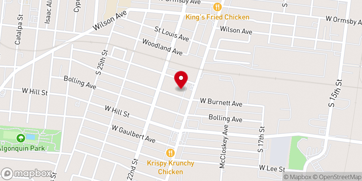 Map showing location of Stoner Memorial a M E Zion Church