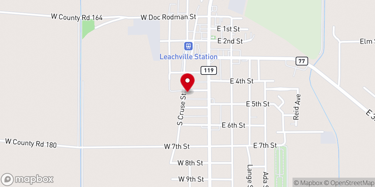 Map showing location of Assembly of God-First