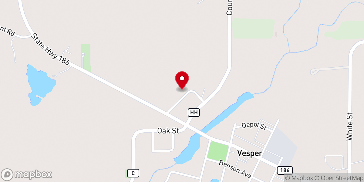 Map showing location of St. James Catholic Church