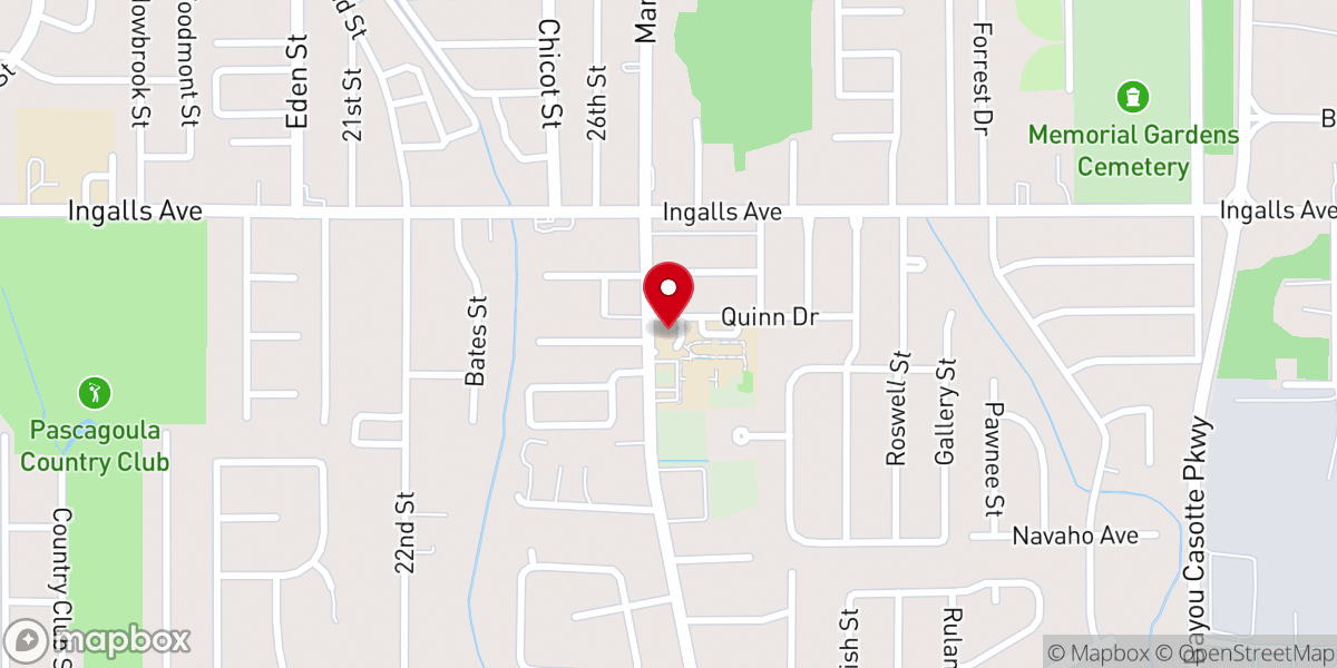Map showing location of Sacred Heart Church